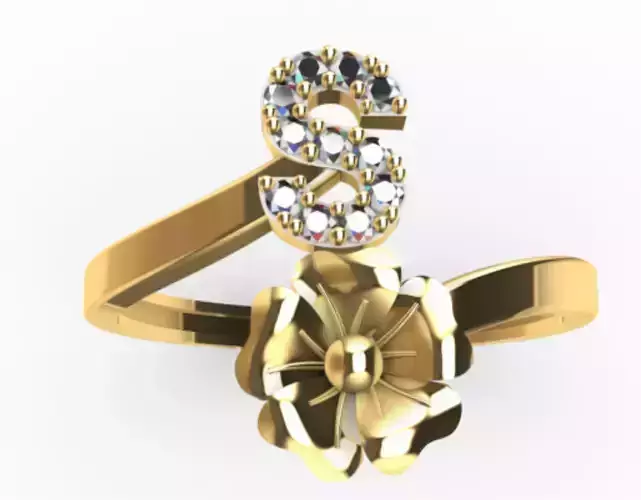 ring letter s flower