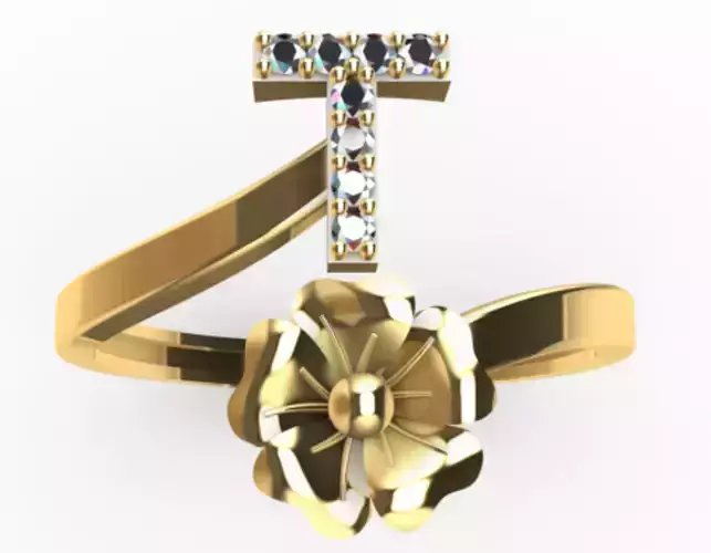 ring letter t flower