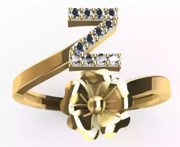 ring letter z flower