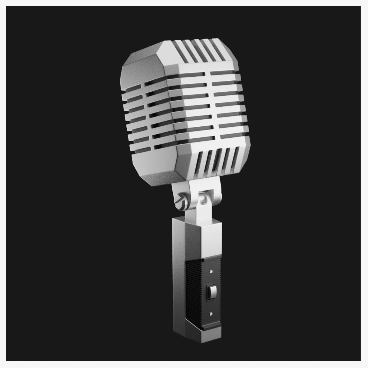 Mic 3D Model 3D model 3D printable | CGTrader