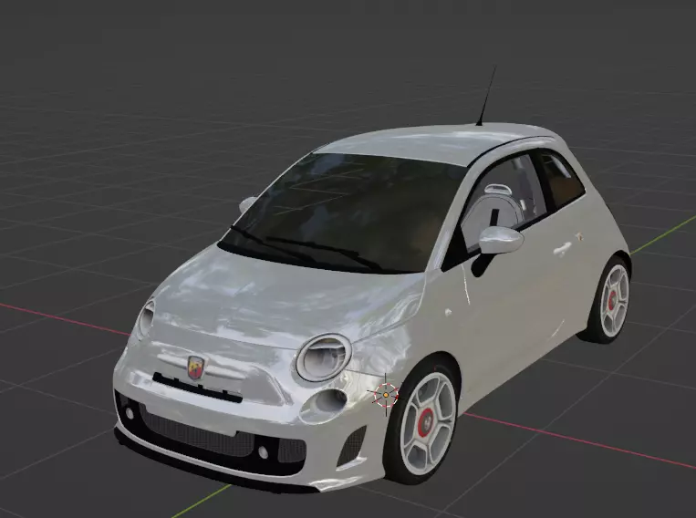 Fiat Abarth 500 3D print model_0