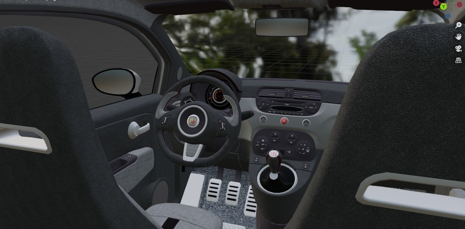 Fiat Abarth 500 3D print model_1