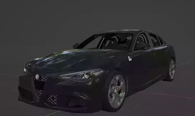 Alfa Romeo Giulia Quadrifoglio Veloce 3D print model
