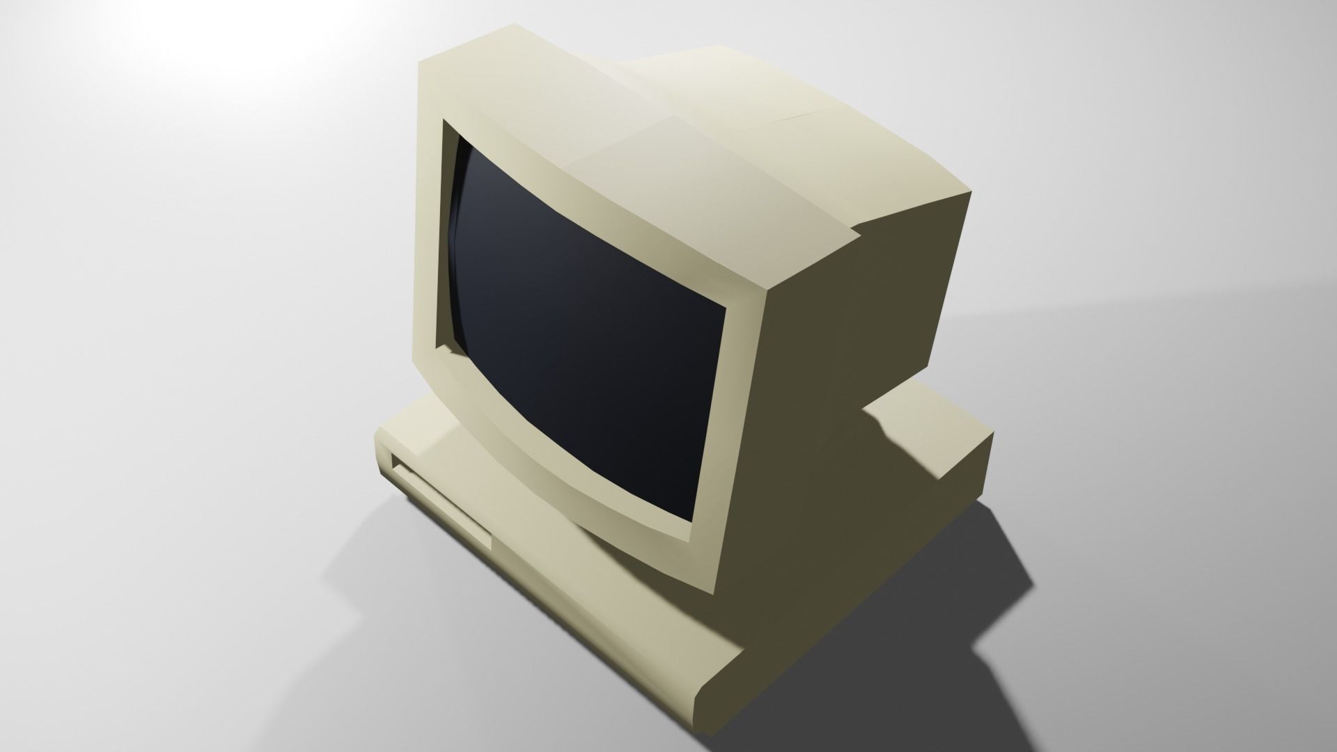 Low Poly Computer Free low-poly 3D model_4
