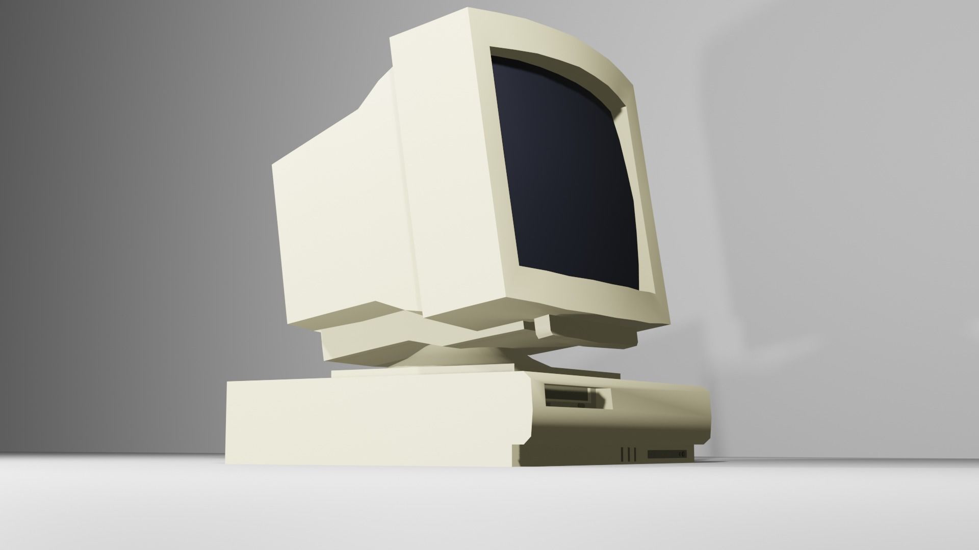 Low Poly Computer free VR / AR / low-poly 3D model | CGTrader