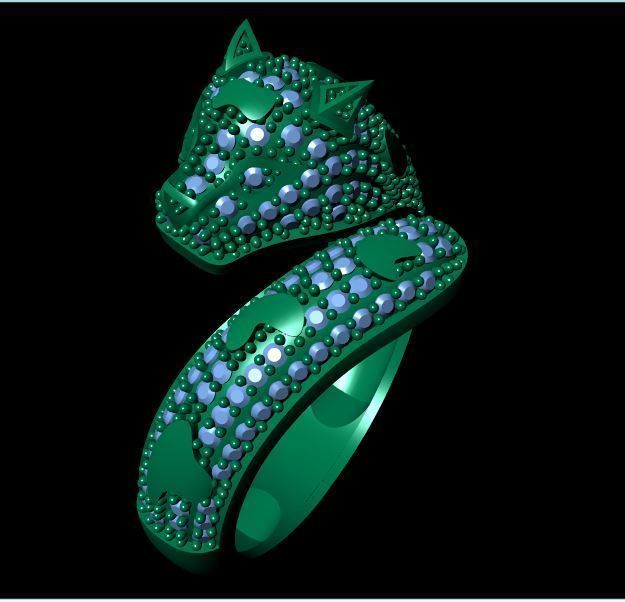 ring  gold 3D print model_1