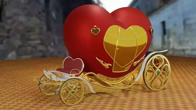 Love carriage for Valentine day