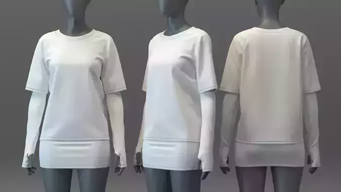  Double Layered T-shirt