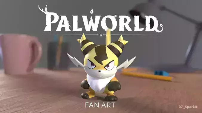 PALWORLD 07 SPARKIT FANART 3D print model