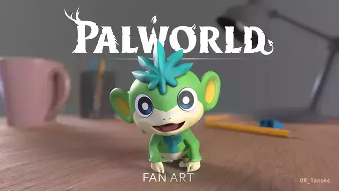 PALWORLD 08 TANZEE FANART 3D print model