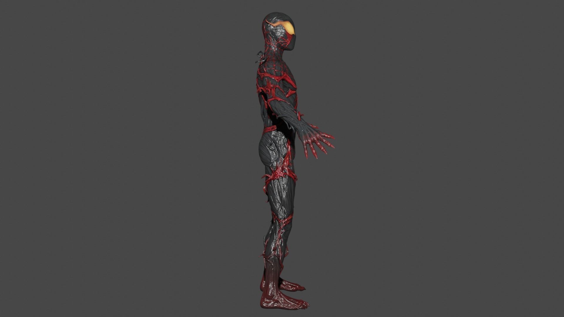 Miles Absolute Carnage Low-poly 3D model_2
