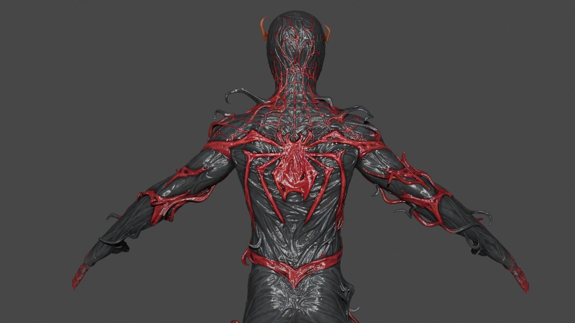 Miles Absolute Carnage Low-poly 3D model_5