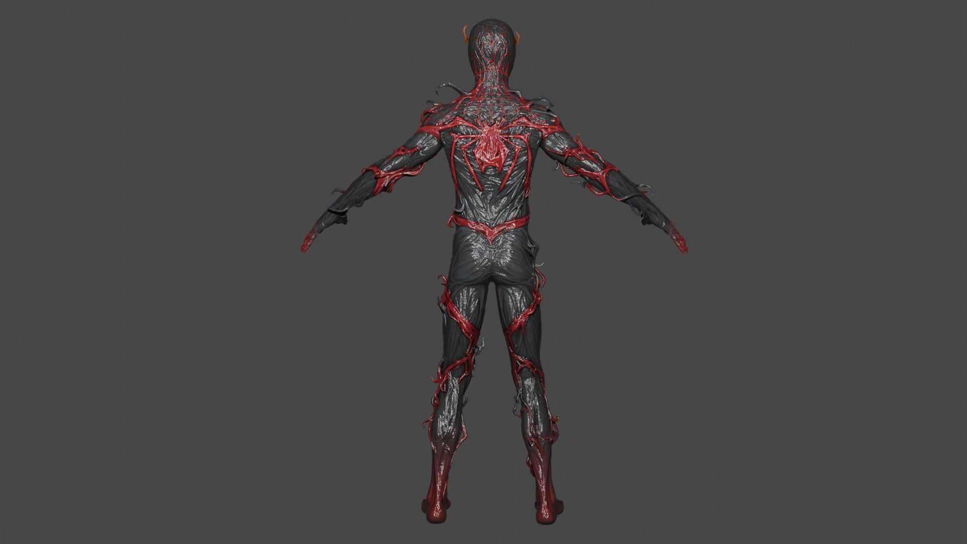 Miles Absolute Carnage Low-poly 3D model_4
