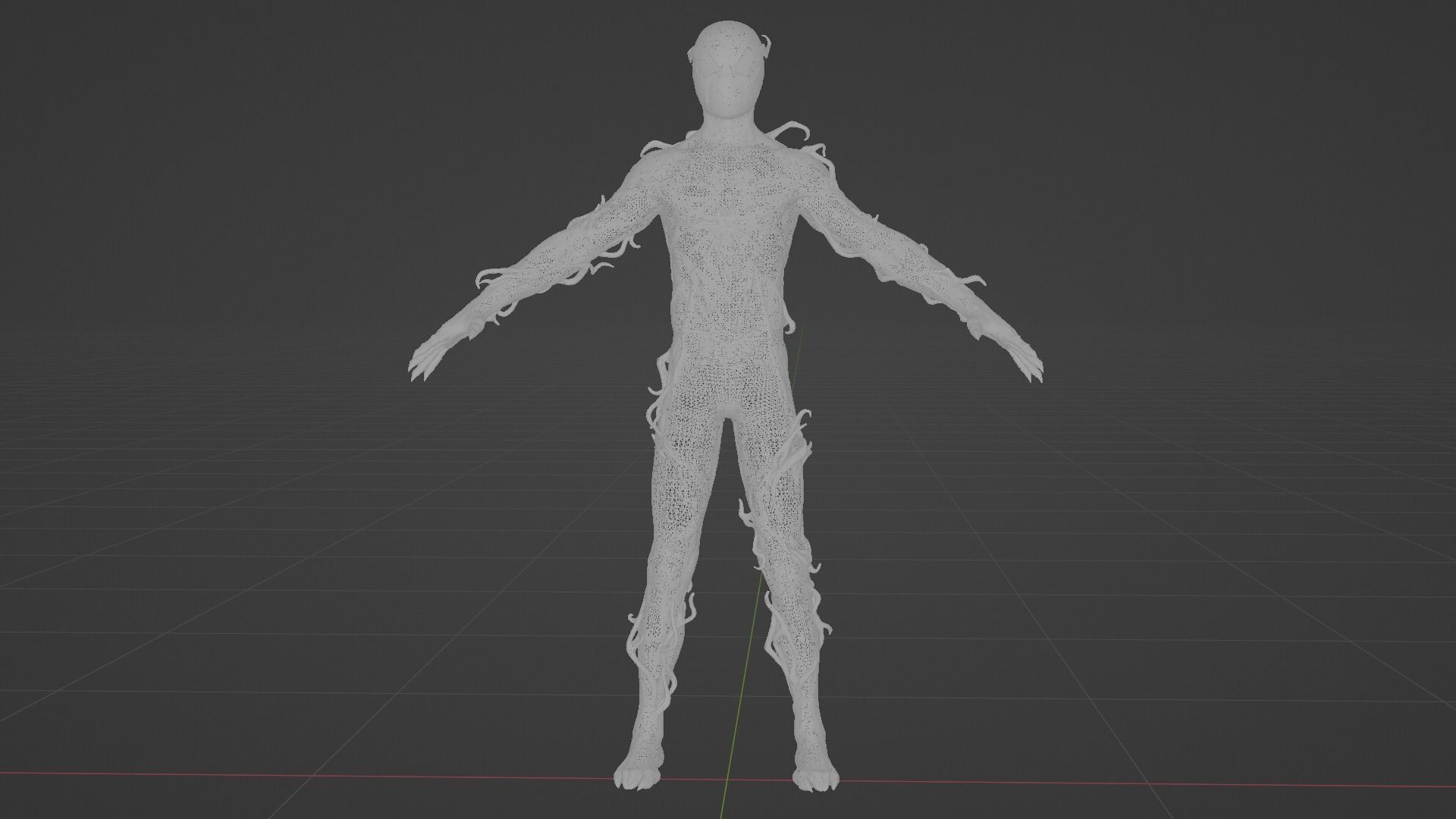 Miles Absolute Carnage Low-poly 3D model_6