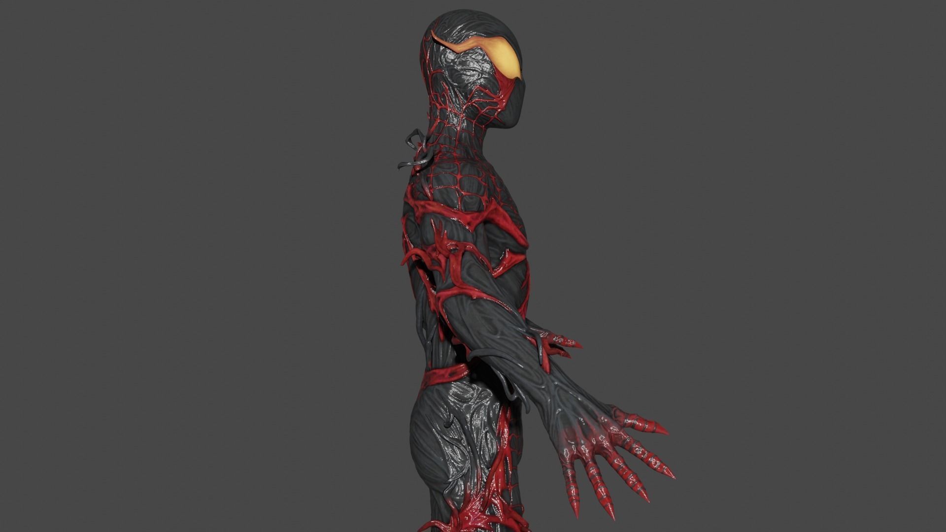 Miles Absolute Carnage Low-poly 3D model_3