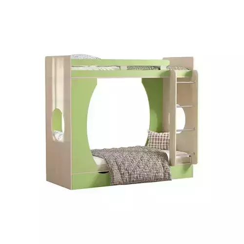 Bunk bed Funky Kids 2 3D model