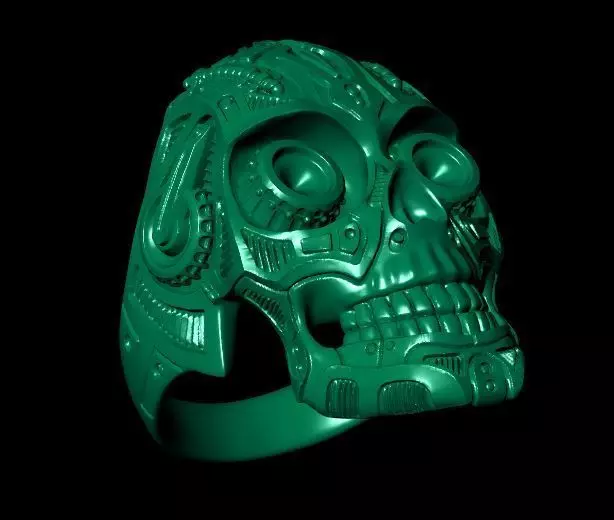 skull ring 3D print model