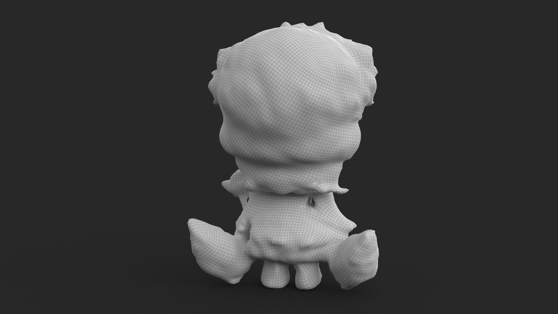 Little Fairy Low-poly 3D model_11