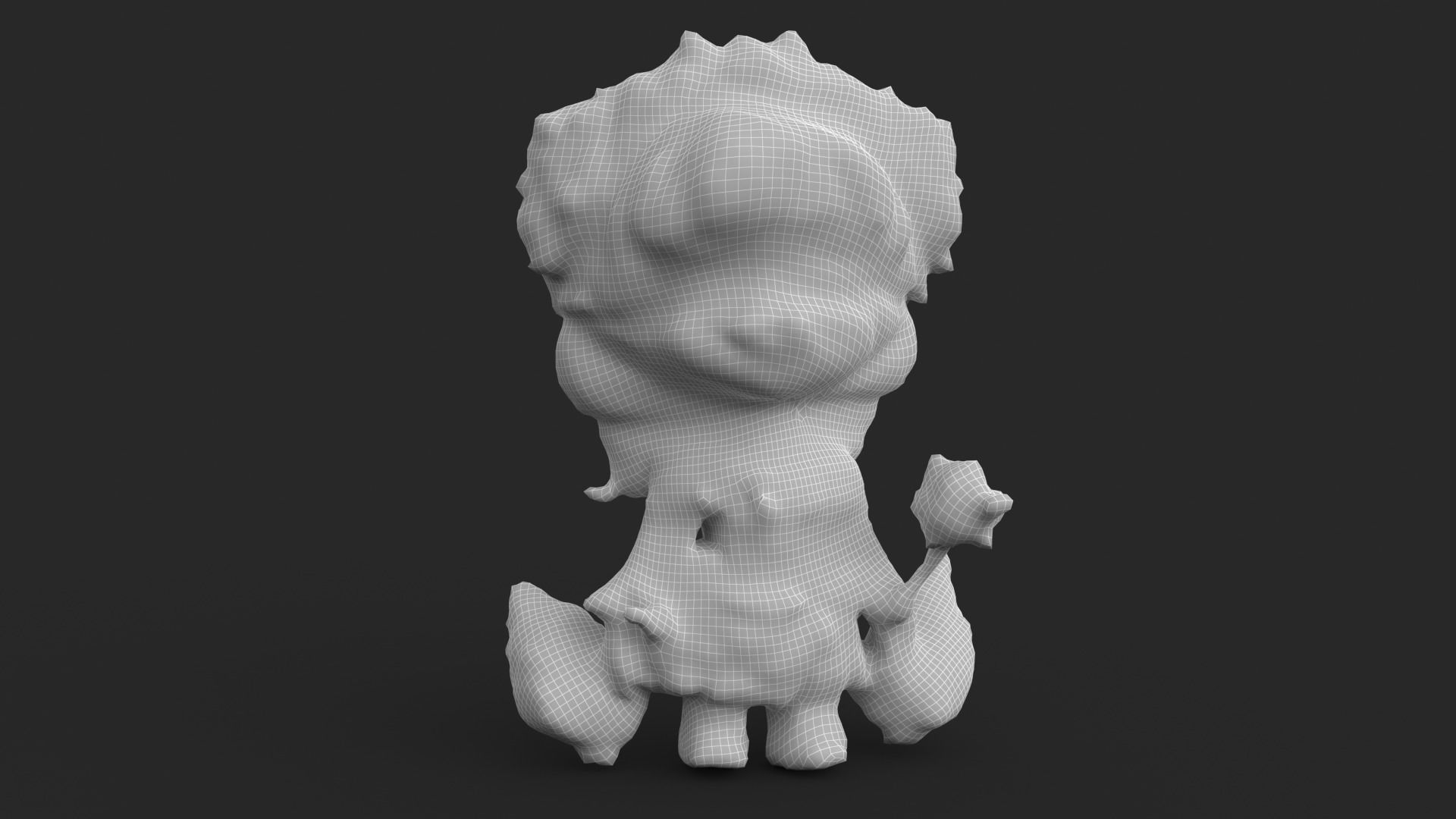 Little Fairy Low-poly 3D model_9