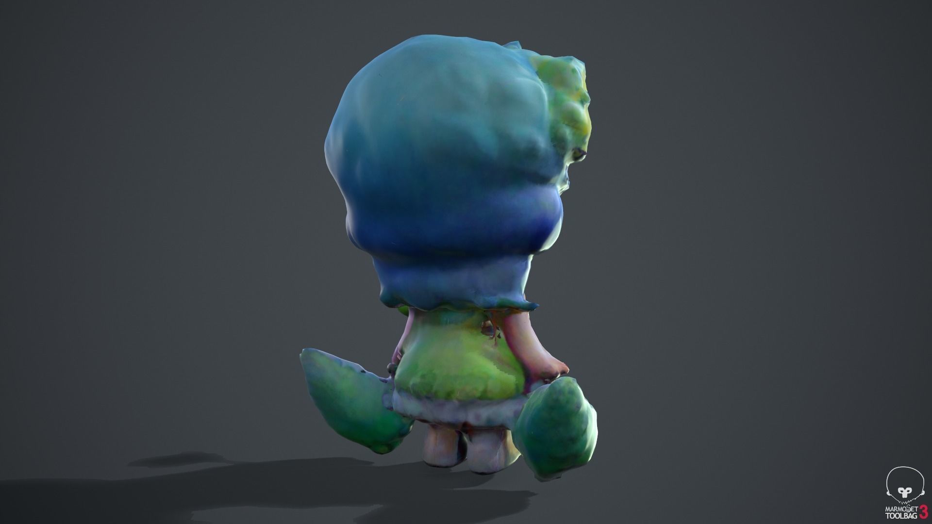 Little Fairy Low-poly 3D model_19