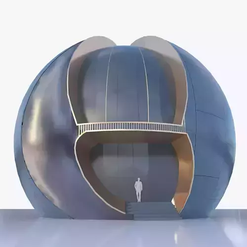 Future Sphere building 3D model