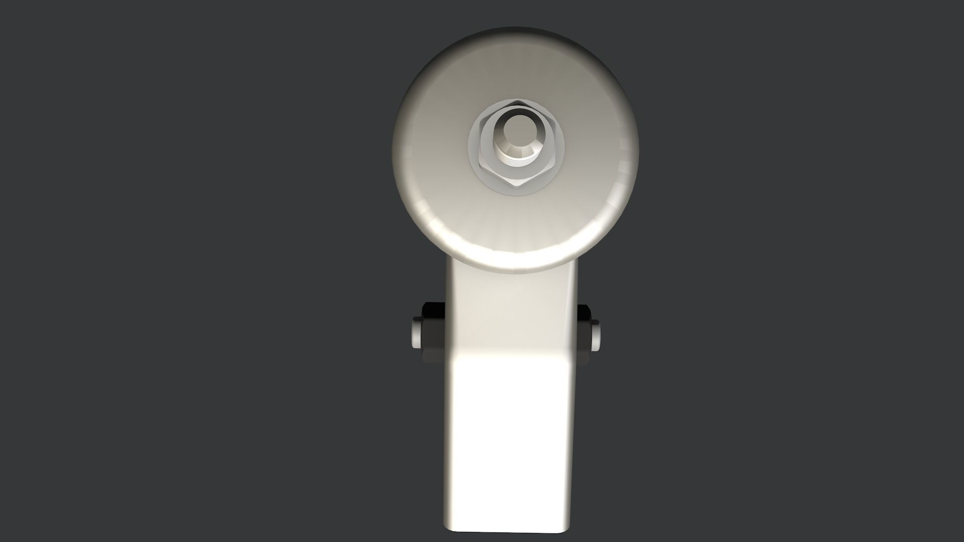 Swivel caster wheel 3D model_2