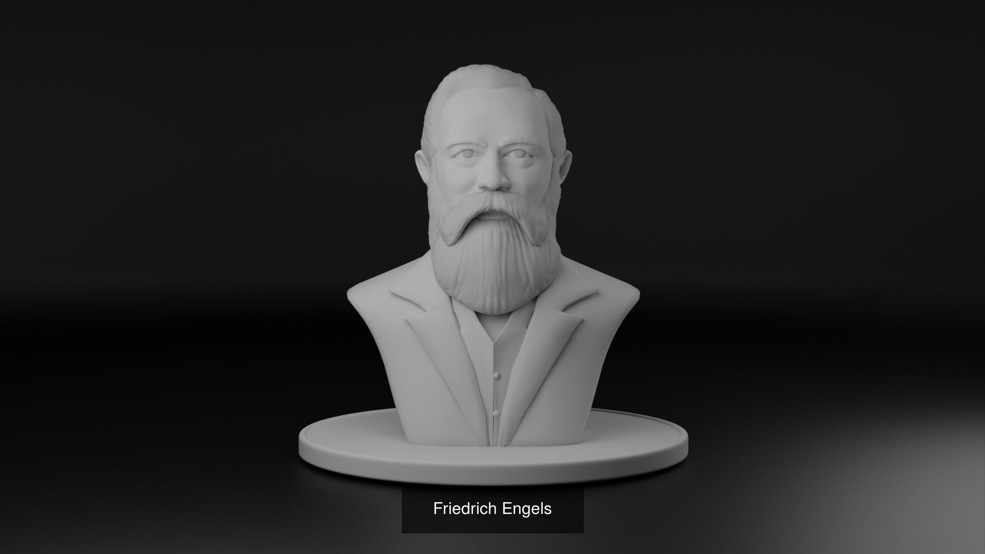 Karl Marx and Friedrich Engels 3D Model Collection_2