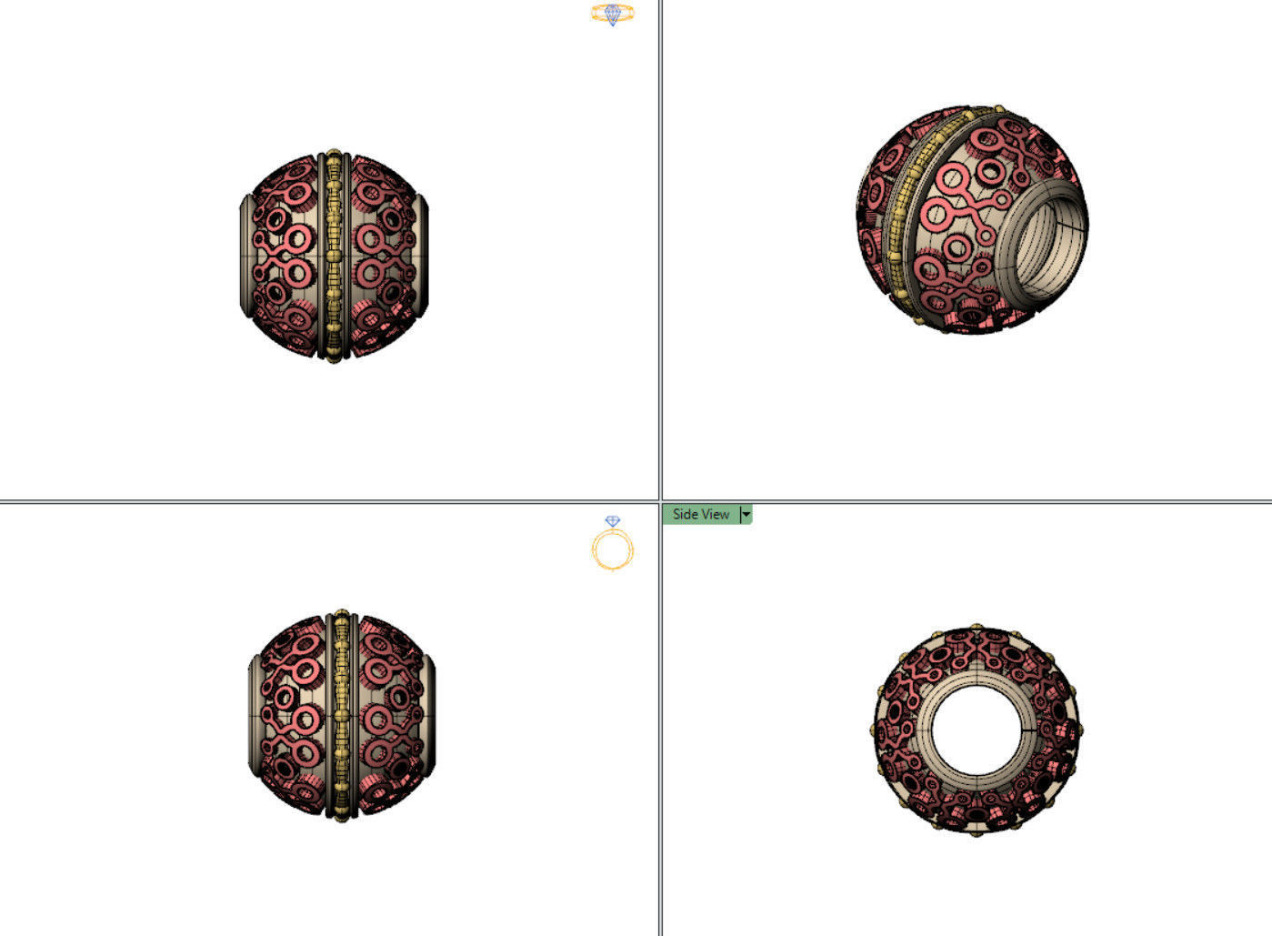 Bali Bead charm for 3d print 3D print model_2