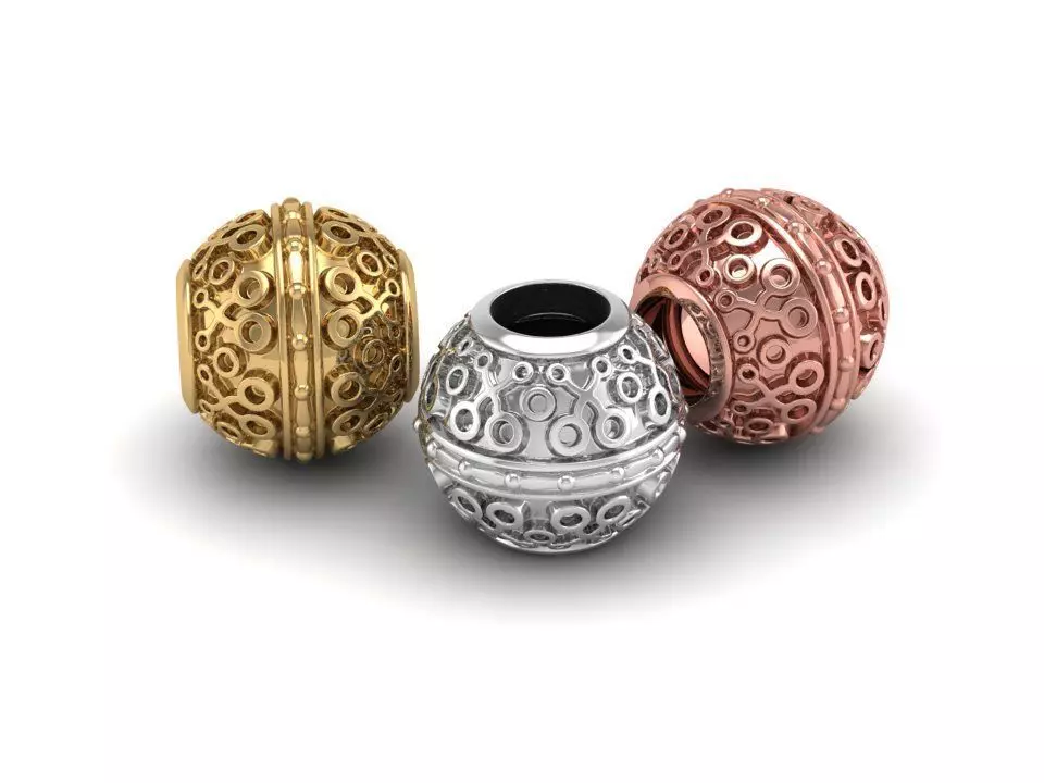 Bali Bead charm for 3d print 3D print model_0