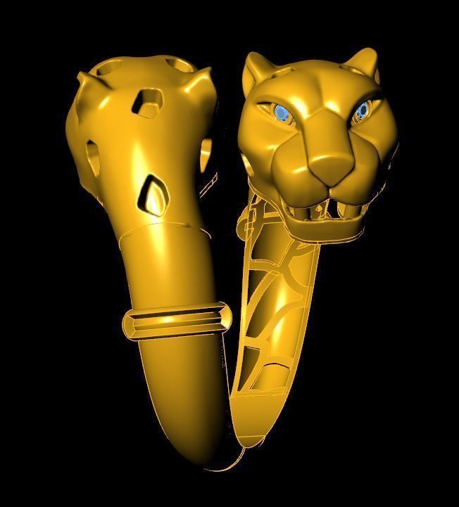 TIGER RING 3D print model_3