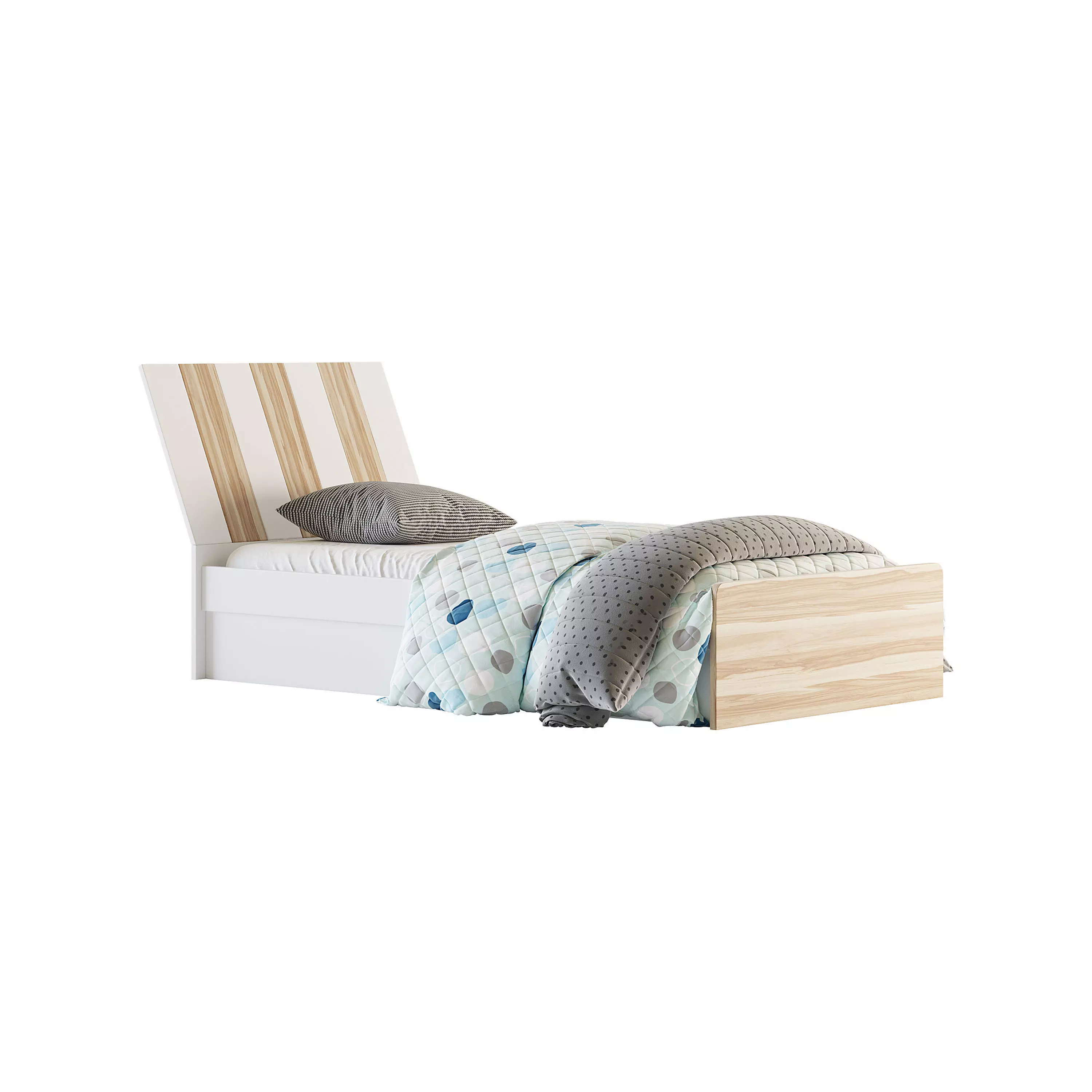 Bed Tomy Niki Lucas Oak A11 3D model