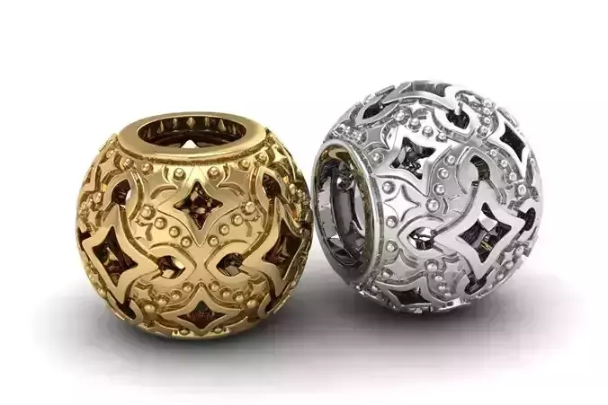 Bead charm for 3D printing 3D print model