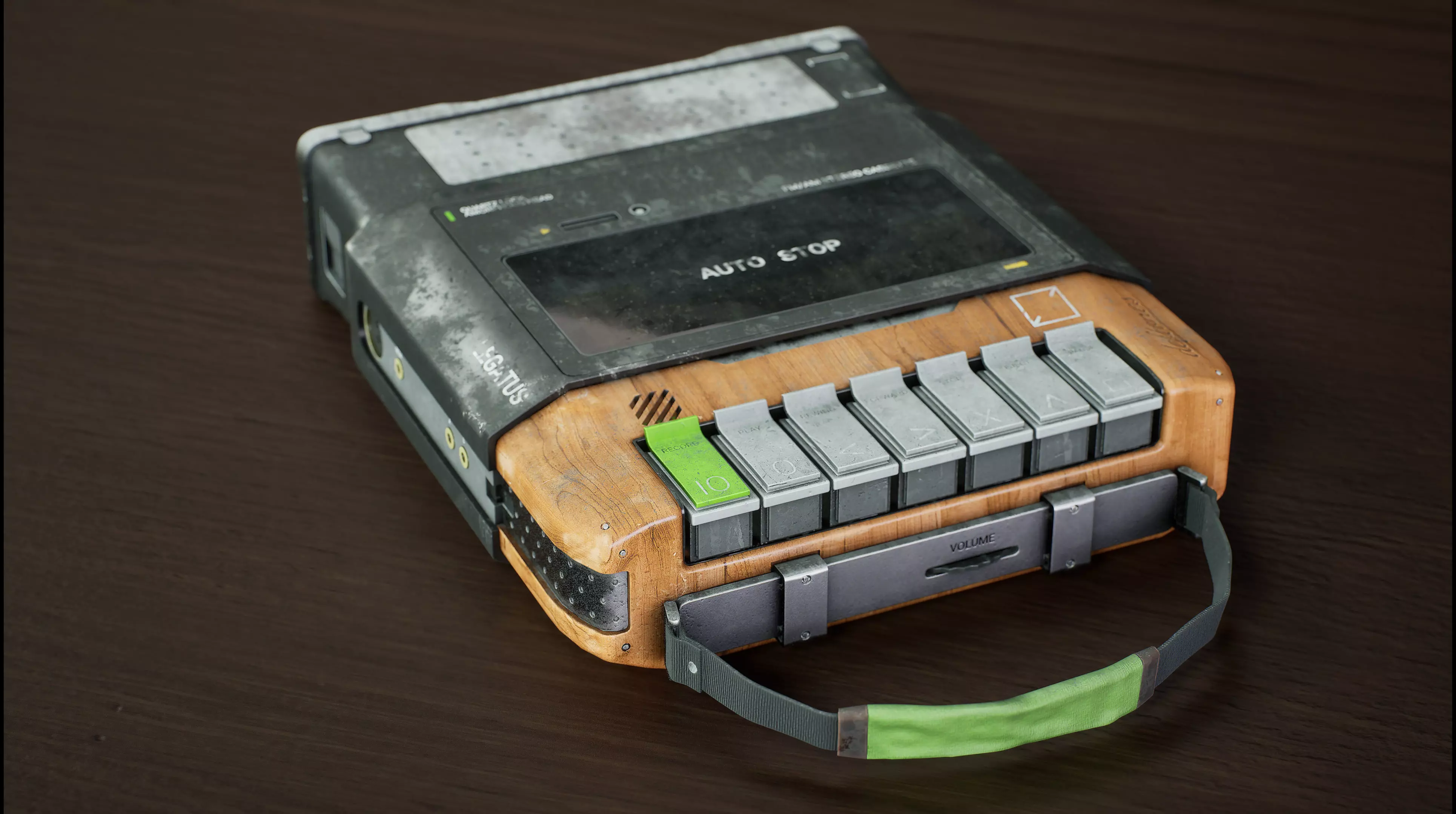 Retro cassete player 3D model