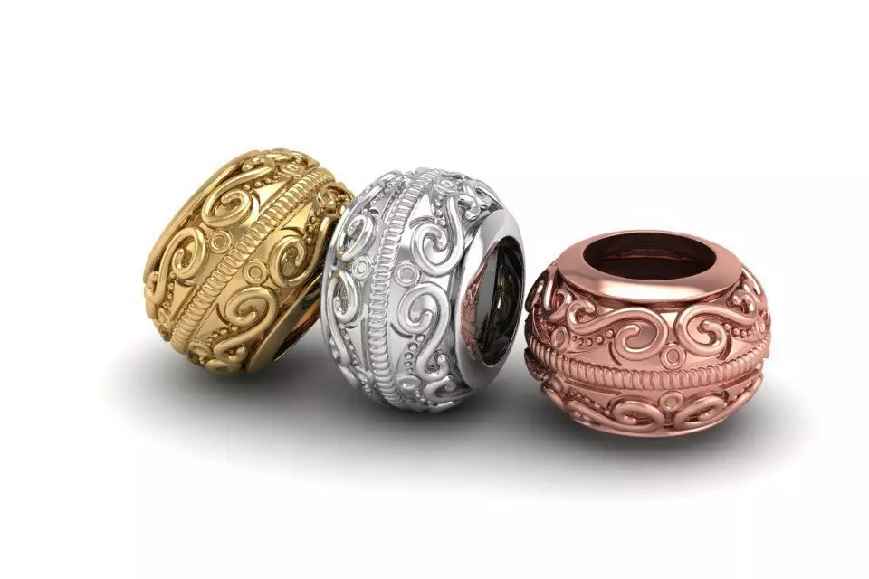 Bead charm 3D printing 3D print model_0