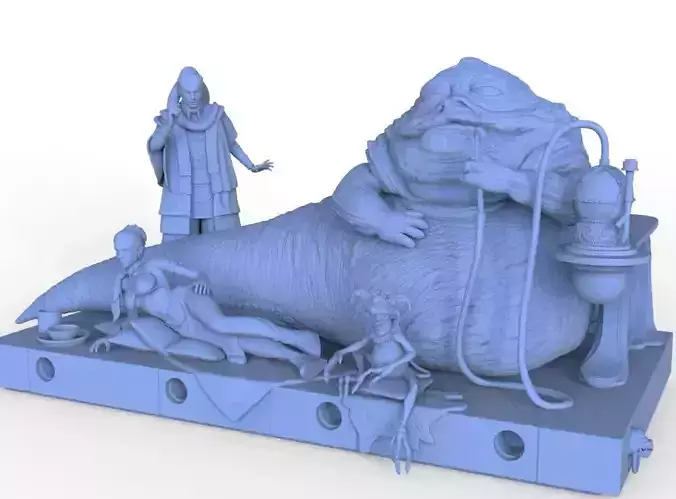 JABBA DIORAMA FOR 3D PRINTING
