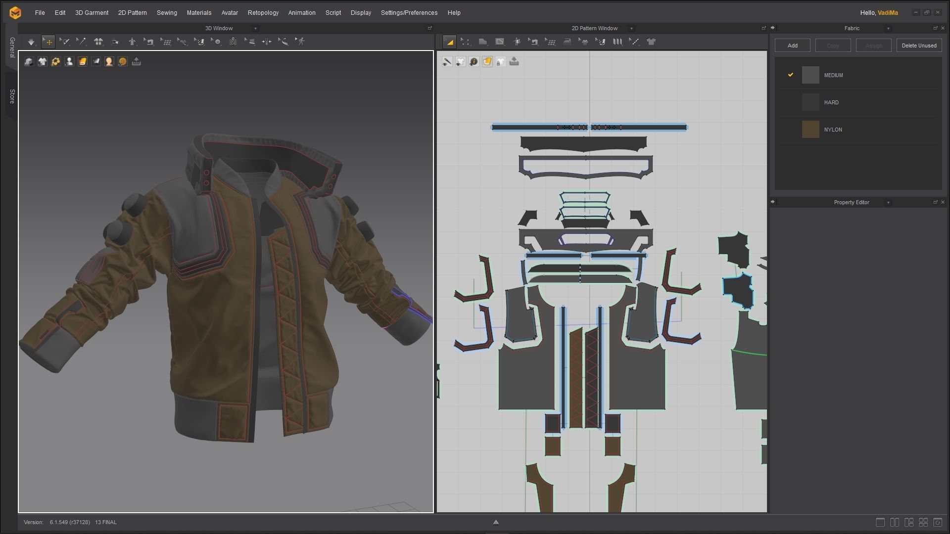 Tutorial - Cyberpunk Jacket Samurai Low-poly 3D model_5