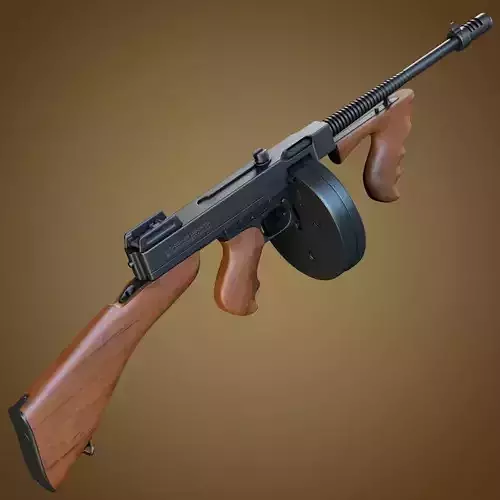 Thompson submachine gun 3D model