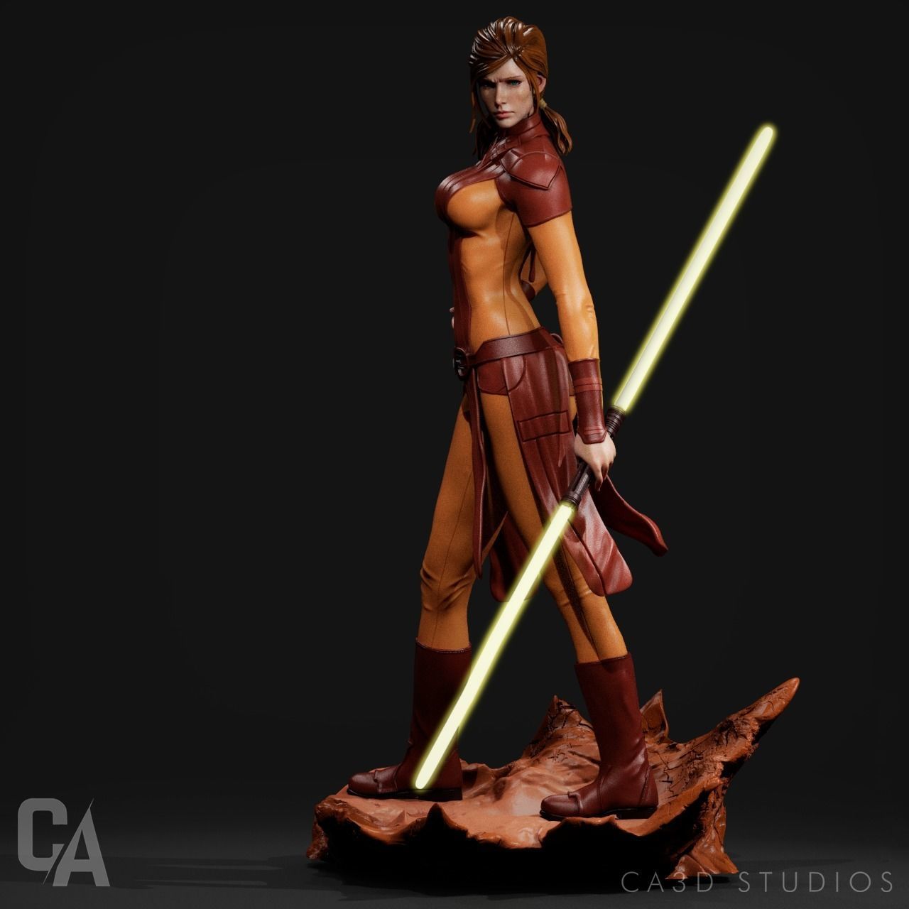 Bastila Shan 3D Print 3D print model_3