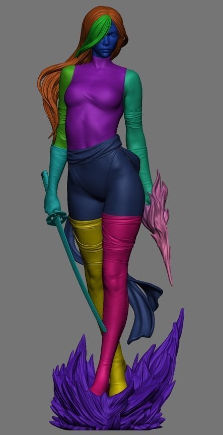 Psylocke 3D Print 3D print model_5