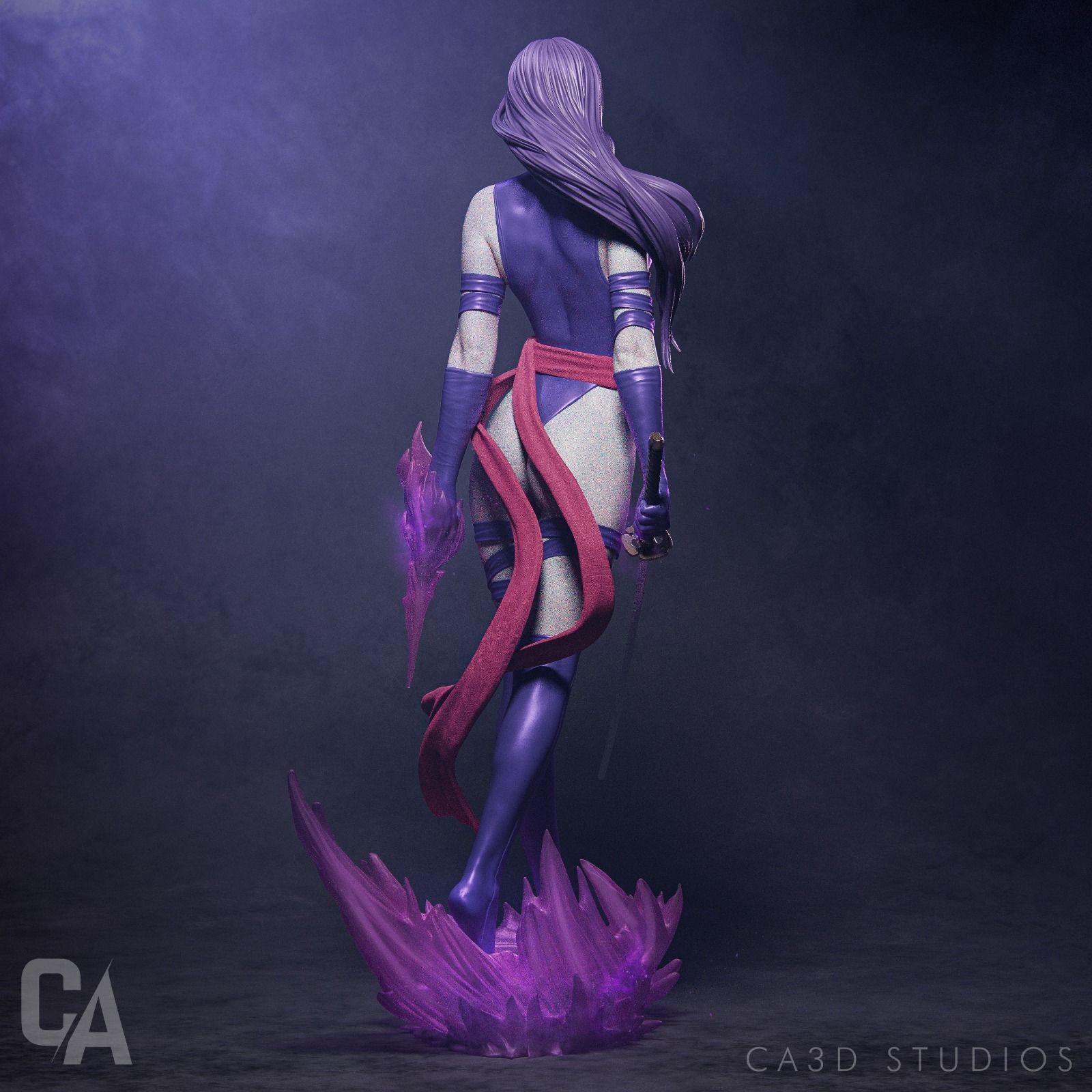 Psylocke 3D Print 3D print model_4