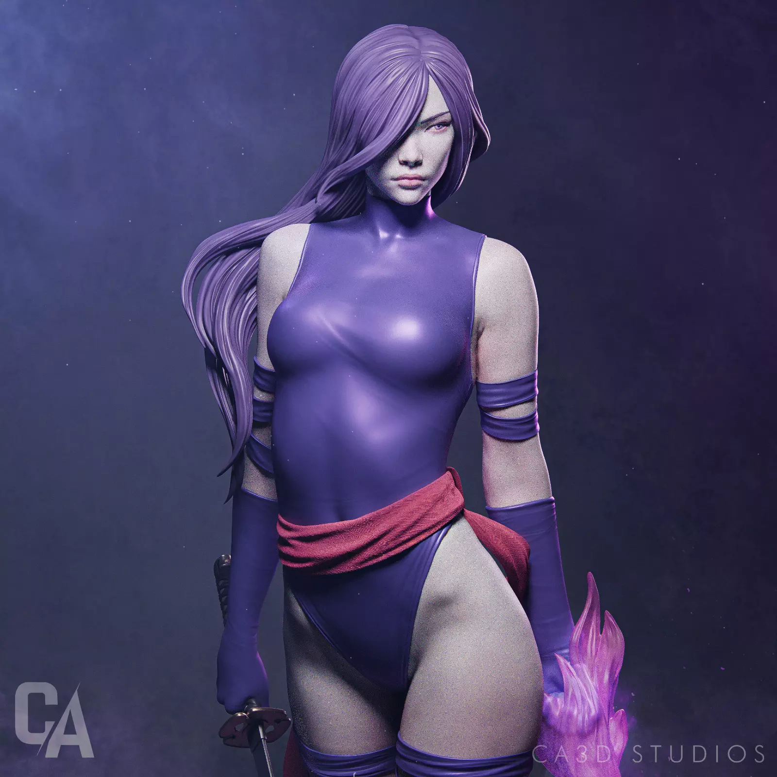 Psylocke 3D Print 3D print model_0