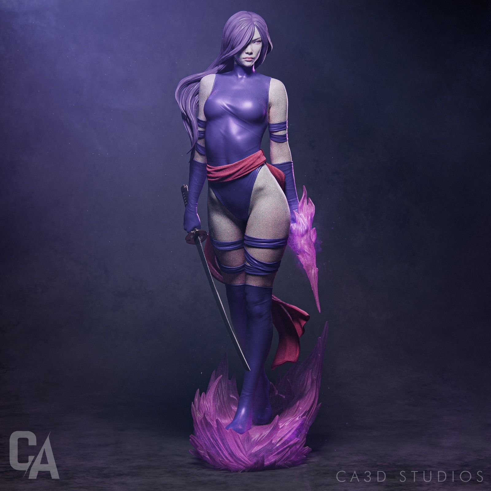 Psylocke 3D Print 3D print model_1