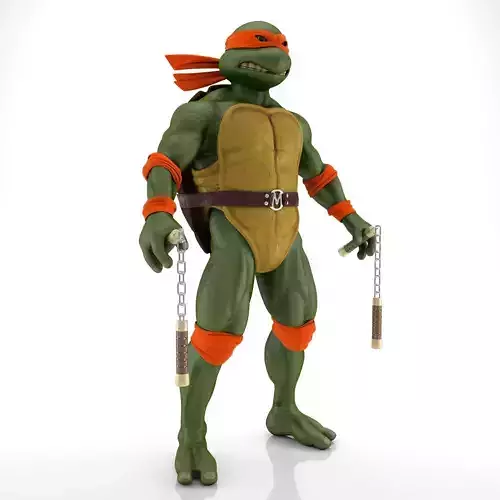 TMNT Ninja Turtles Michelangelo 3D model CGTrader