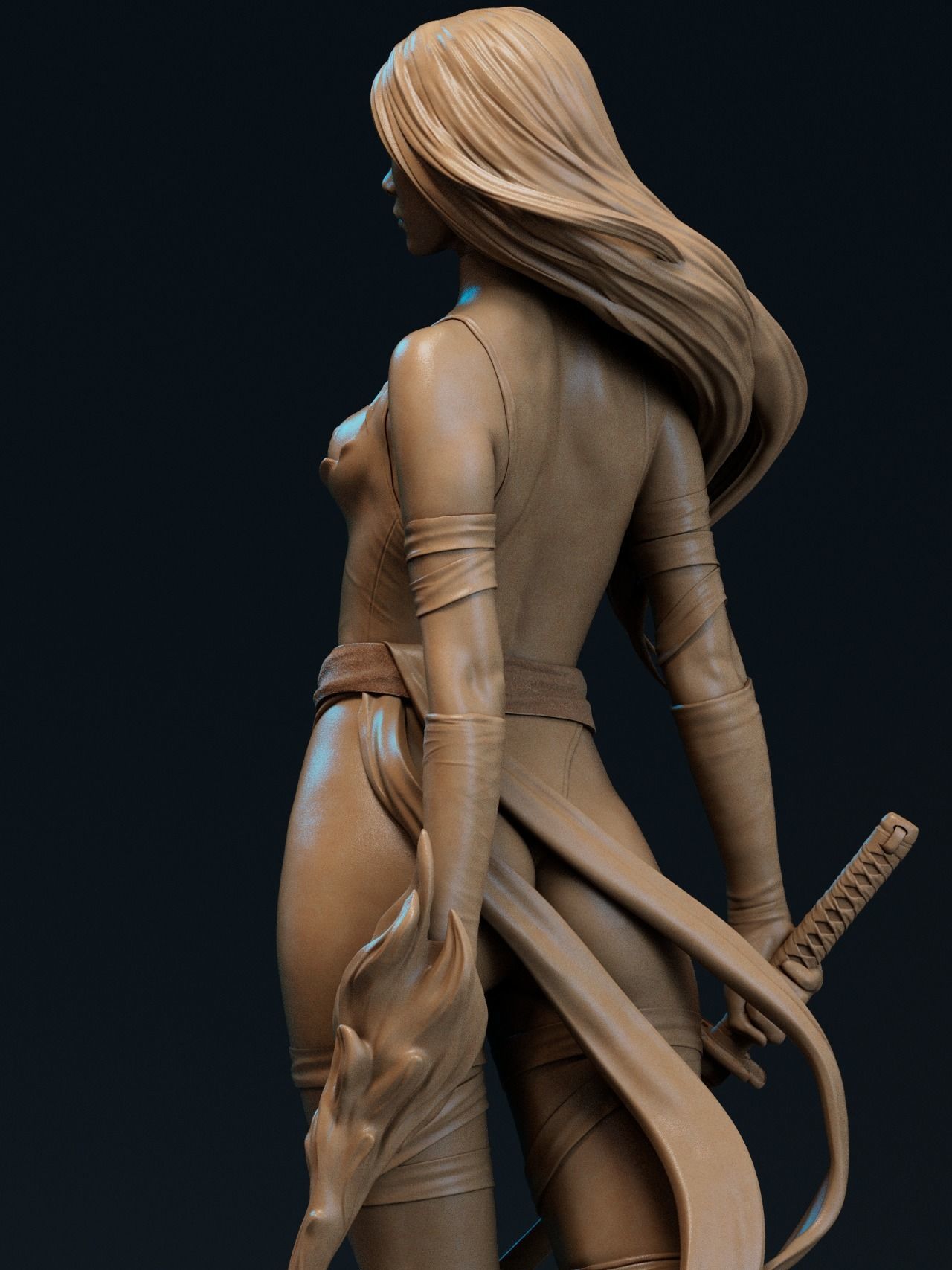 Psylocke NSFW 3D Print 3D print model_1