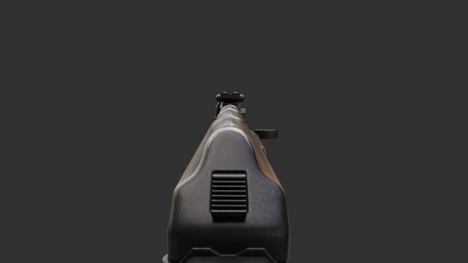 AK-47 Assault Rifle PBR Low-poly 3D model_8