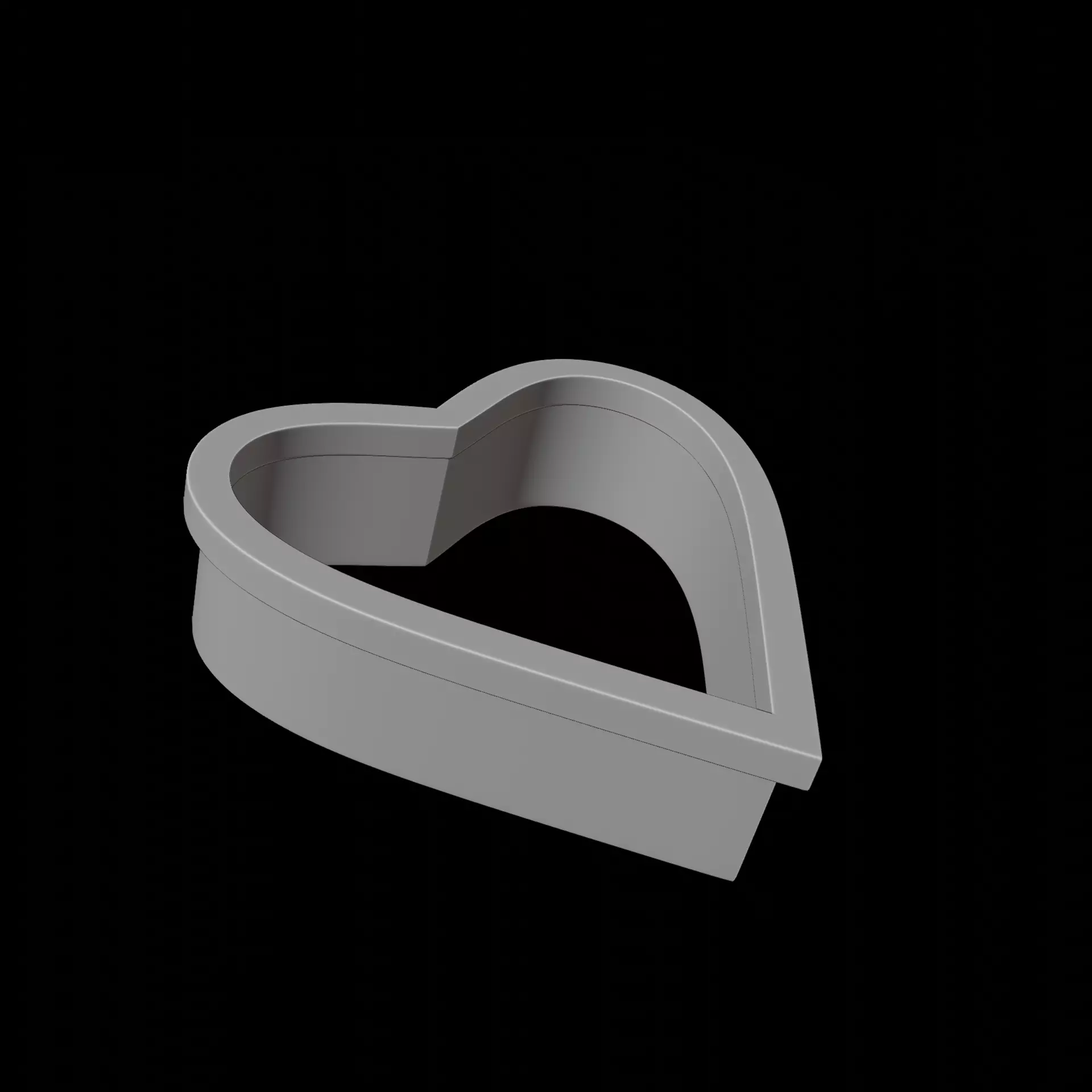 love heart shaped cookie cutter Free 3D print model