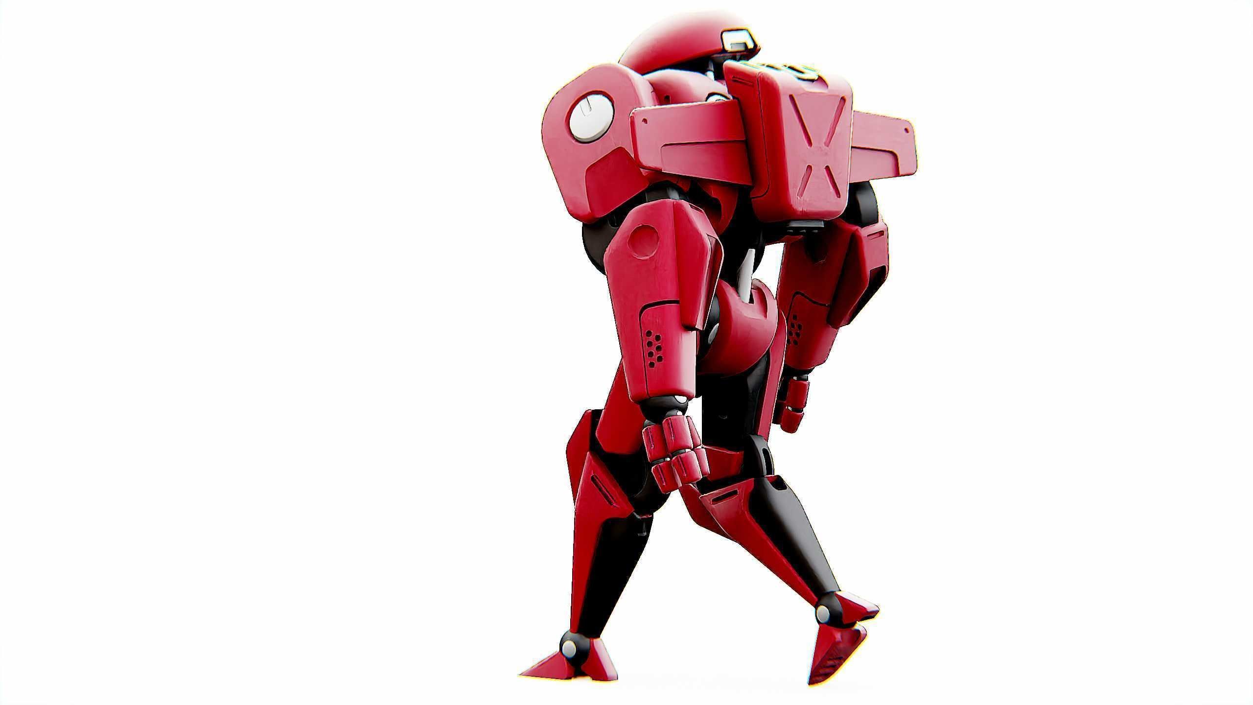 ANDROID IKAROUS Rigged for Unreal Engine - Unity - MIXAMO 3D model_7