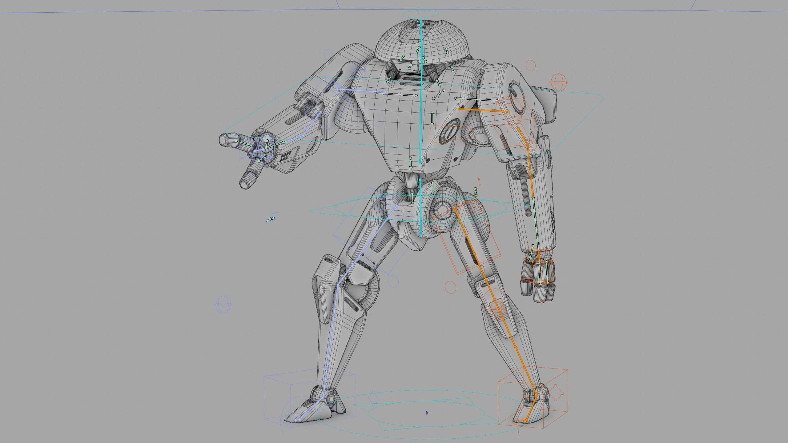 ANDROID IKAROUS Rigged for Unreal Engine - Unity - MIXAMO 3D model_40