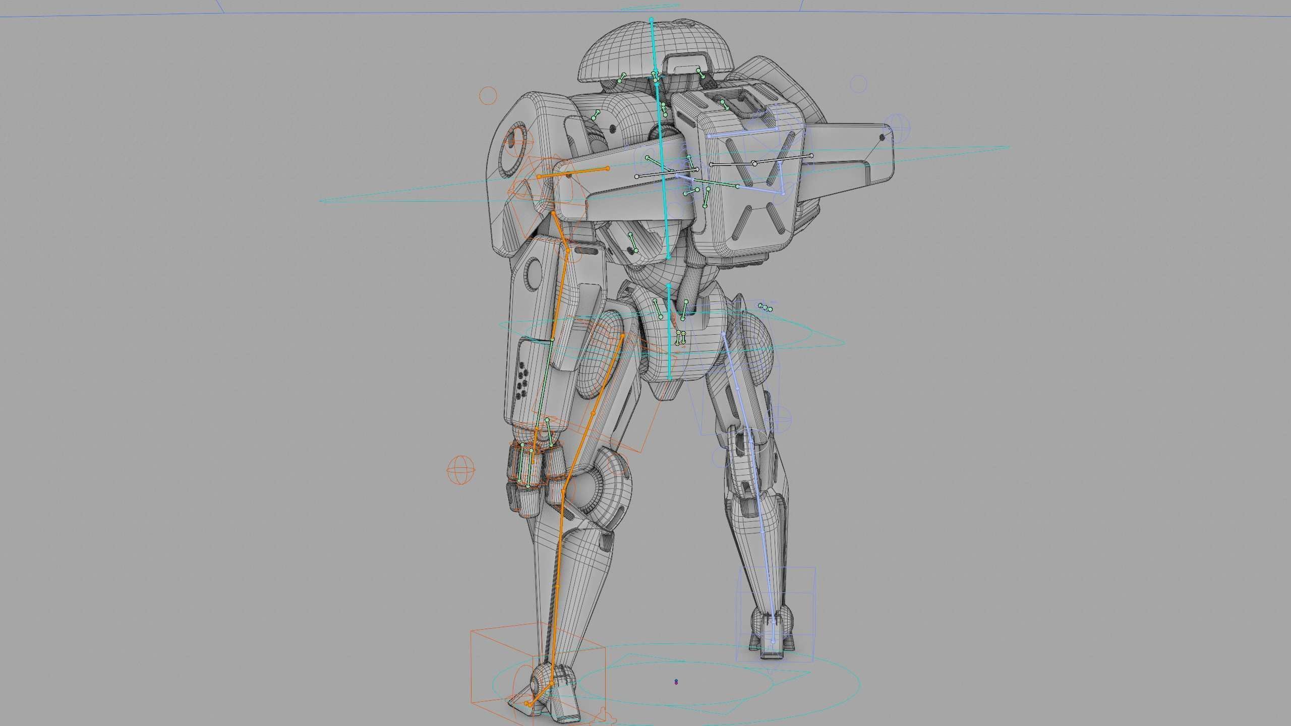 ANDROID IKAROUS Rigged for Unreal Engine - Unity - MIXAMO 3D model_41
