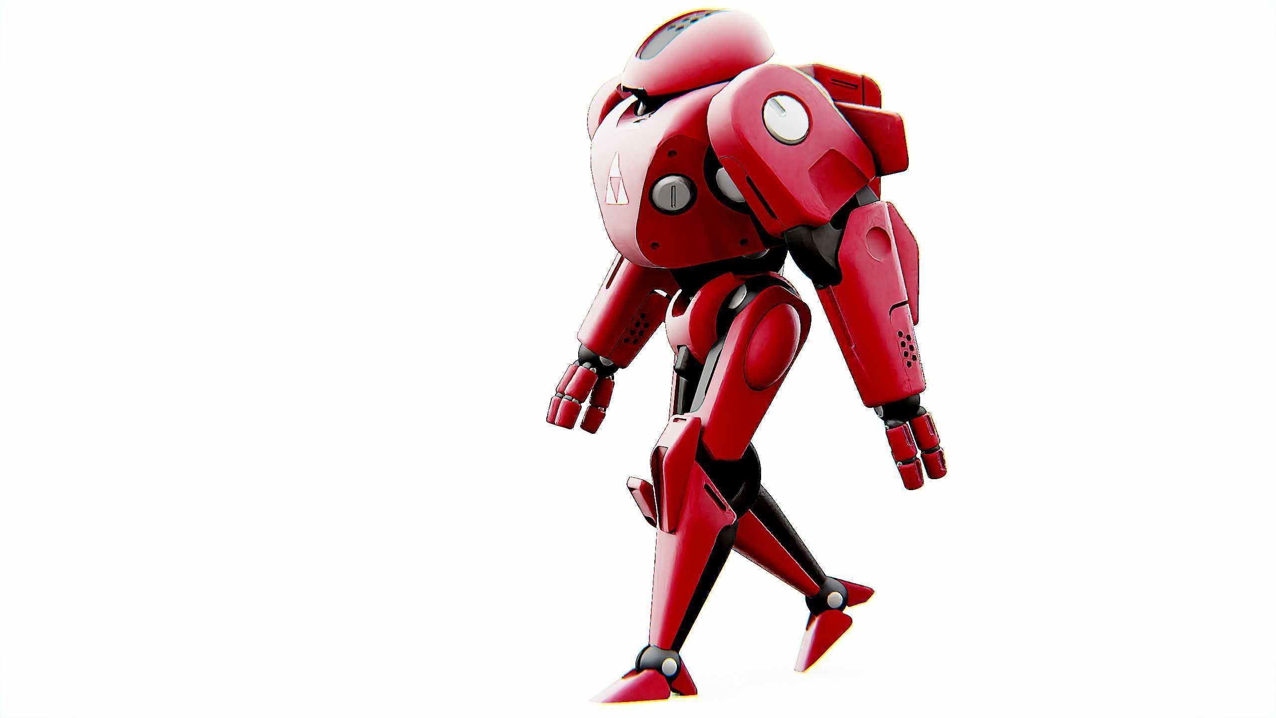 ANDROID IKAROUS Rigged for Unreal Engine - Unity - MIXAMO 3D model_4